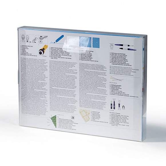 651496 PRYM Набор для пэчворка (коврик 30х45см, нож MAXI, линейка 15х30см, аква-маркер, игольница, булваки, иглы)