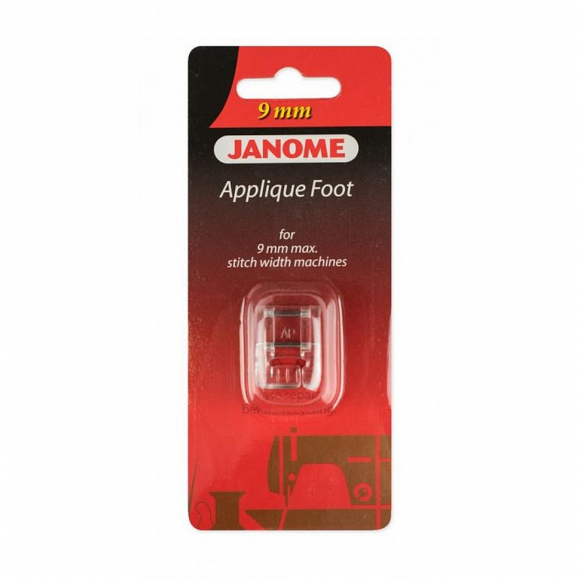 Лапка для бытовых швейных машин Janome 9 мм, для апликаций