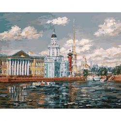 Картины по номерам Белоснежка арт.БЛ.077-AB Кунсткамера 40х50 см