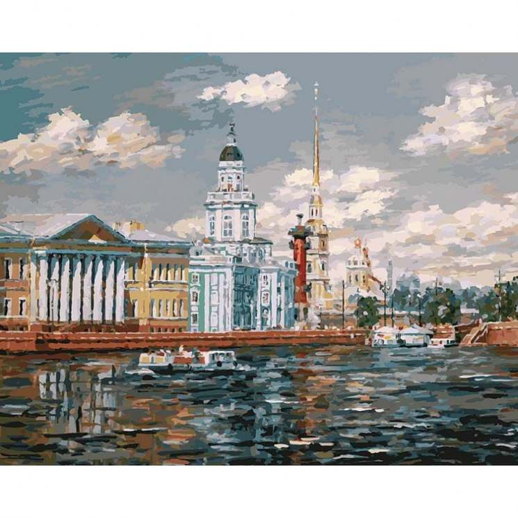 Картины по номерам Белоснежка арт.БЛ.077-AB Кунсткамера 40х50 см