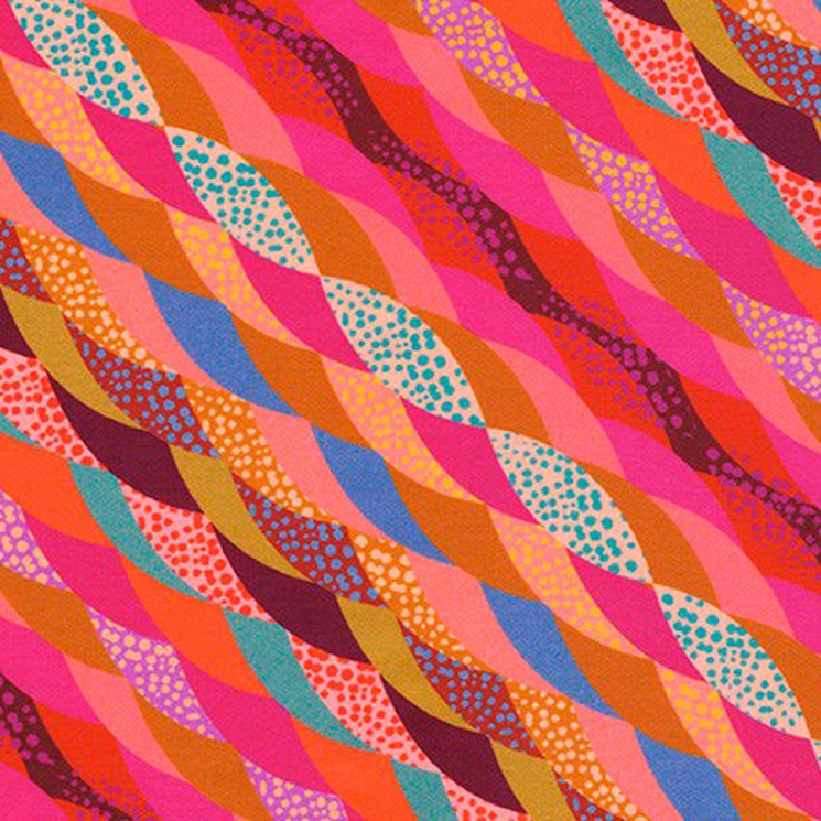 Ткань для пэчворка PEPPY Loose Leaf 122 г/м? 100% хлопок цв.WELD-20038-281 POMEGRANATE уп.50х55 см