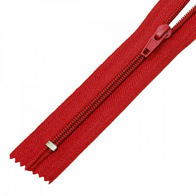 Молния MaxZipper пласт. спираль №5-N 18см н/р цв.F148 красный уп.50шт