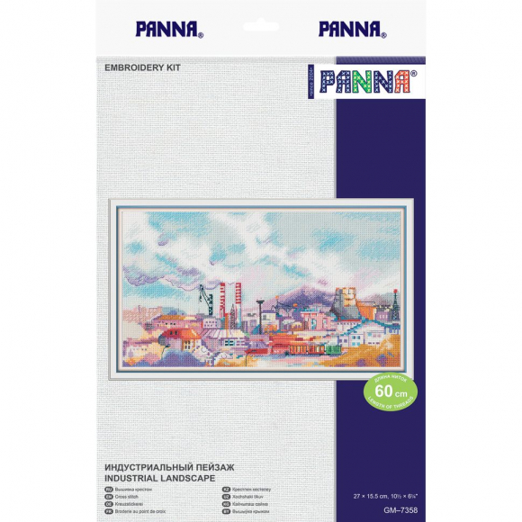 Набор для вышивания PANNA арт. PAN.GM-7358 Индустриальный пейзаж 27х15,5 см