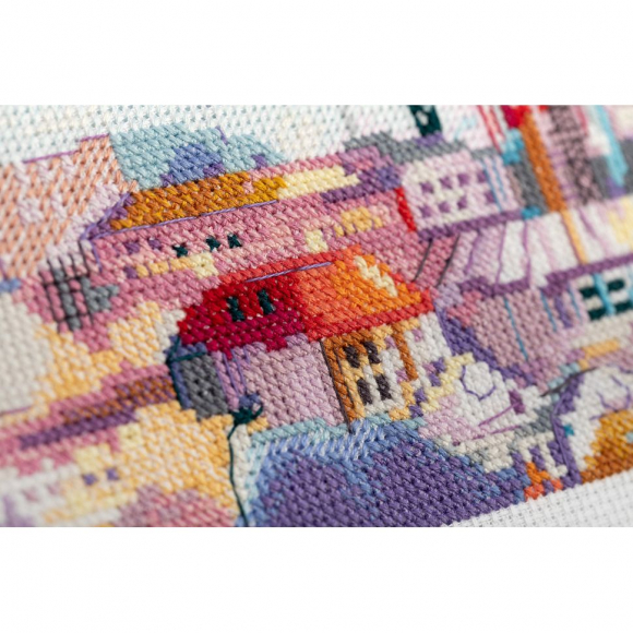 Набор для вышивания PANNA арт. PAN.GM-7358 Индустриальный пейзаж 27х15,5 см