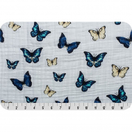 Embrace (Марлевка) 120 г/м? 100% Хлопок цв.empapillions royal уп.100х125 см Embrace (Марлевка) 120 г/м? 100% Хлопок цв.empapillions royal уп.100х125 см