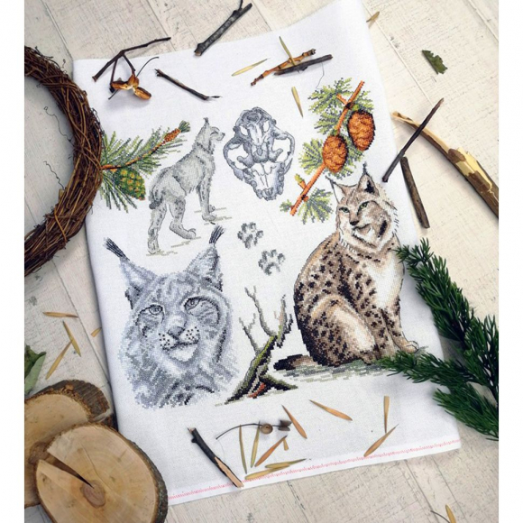 Набор для вышивания "Зоология. Рысь обыкновенная"