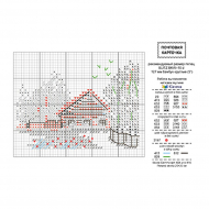 Схема для вышивания PANNA Открытка арт. 152020 Зарисовки. Домик в деревне уп.10 шт