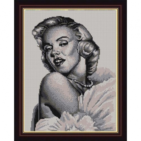 Рисунок на ткани (Бисер) КОНЁК арт. 9834 Мэрилин Монро 29х39 см