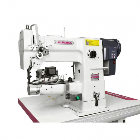 Рукавная швейная машина для окантовки и устройством обрезки окантовочной ленты Aurora A-8713D-V-TK (Прямой привод)