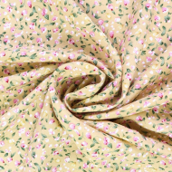 Ткань Штапель 105 г/м? 100% вискоза шир.145 см арт.Р.26974.04 цв.04 бежевый уп.5м