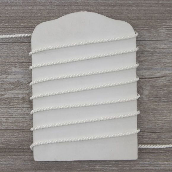 Шнур витой PEGA, белый, 2,8 мм