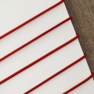 55808_Резинка шляпная PEGA, цвет красный, 2 мм