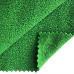 Ткань флис 2-х ст. TBY-0059-243 190 г/м? 100% ПЭ шир.150см  цв.F243 зеленый уп.10м