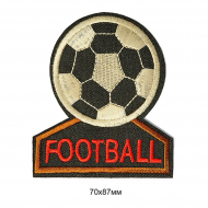 Термоаппликации вышитые арт.TBY.S40 Футбол 10 шт 7х8,7 см