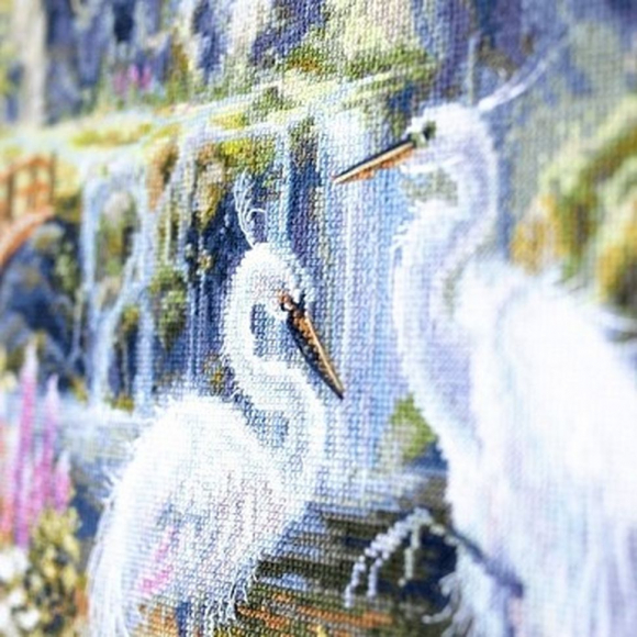 Набор для вышивания ЧУДЕСНАЯ ИГЛА PREMIUM арт.350-756 Безмятежное утро 30х30 см Набор для вышивания ЧУДЕСНАЯ ИГЛА PREMIUM арт.350-756 Безмятежное утро 30х30 см