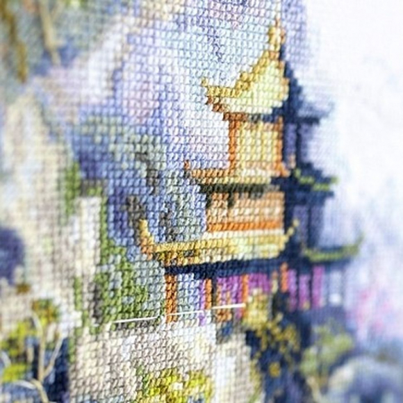 Набор для вышивания ЧУДЕСНАЯ ИГЛА PREMIUM арт.350-756 Безмятежное утро 30х30 см Набор для вышивания ЧУДЕСНАЯ ИГЛА PREMIUM арт.350-756 Безмятежное утро 30х30 см