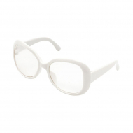 167070_Очки со стеклом, 8,5 см, белые 167070_Очки со стеклом, 8,5 см, белые