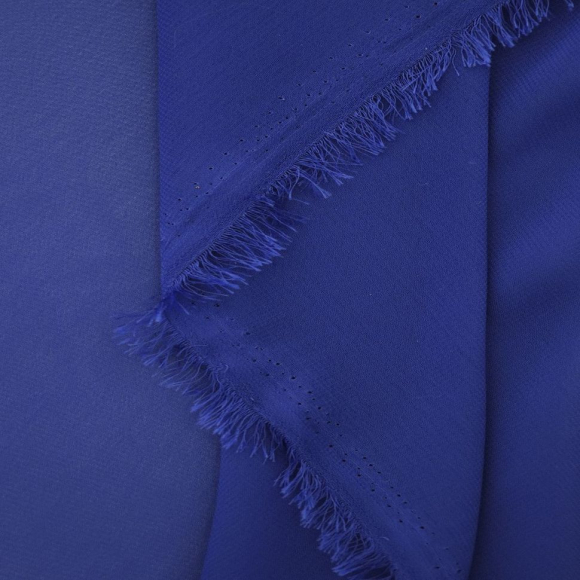 Ткань Шифон 80 г/м? 100% полиэстер шир.150 см арт.Р.14957.20 цв.20 синий уп.40м