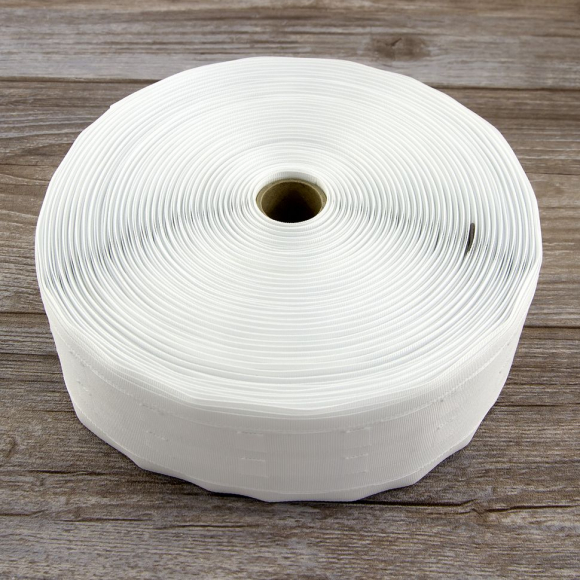 51639_Лента шторная равномерная сборка, 65 мм, цвет белый 51639_Лента шторная равномерная сборка, 65 мм, цвет белый