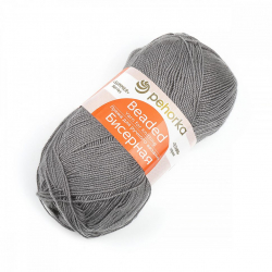 Пряжа для вязания ПЕХ Бисерная (100% акрил) 5х100г/450м цв.048 серый