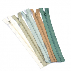 Молния MaxZipper брючная №4 автомат, 20см АССОРТИ №1 уп.5цв х 10шт