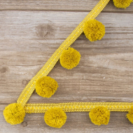 183461_Тесьма с помпонами PASSAN цвет медовый