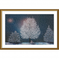 Набор для вышивания бисером НОВА СЛОБОДА арт.НК3304 В серебряном лесу 38,8х25,3 см