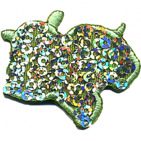 Термоаппликация HKM "Бегемотик в пайетках"