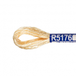 Нитки для вышивания Gamma мулине 100% вискоза 12 x 8 м цв.R5176 желтый