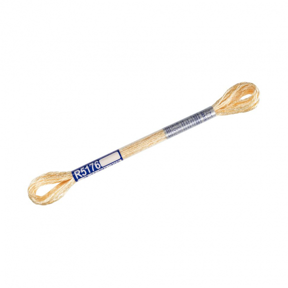 Нитки для вышивания Gamma мулине 100% вискоза 12 x 8 м цв.R5176 желтый