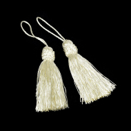 Кисть для штор арт.DS-011 цв.6371 молочный 8см уп.20шт