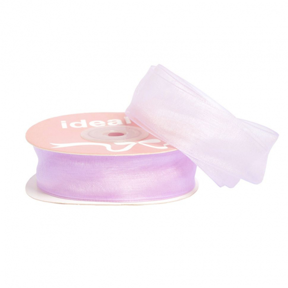 Лента капрон (органза) IDEAL шир.20мм цв.1028 сиреневый уп.27,4 м