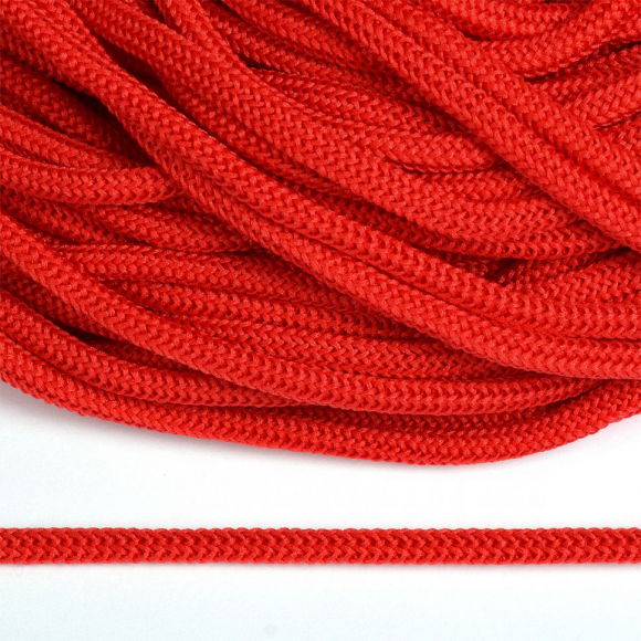 Шнур круглый полиэфир 04мм арт. 1с-36 цв.045 красный уп.200м