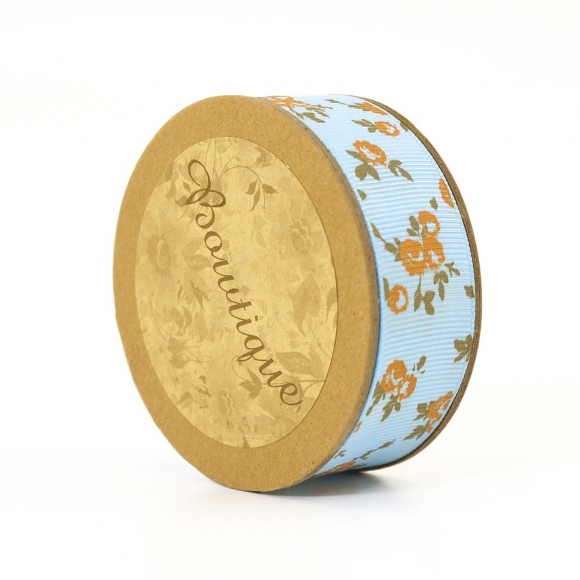 85548_Лента репсовая на картонной катушке "Розочки" 85548_Лента репсовая на картонной катушке "Розочки"