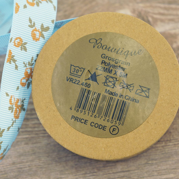 85548_Лента репсовая на картонной катушке "Розочки" 85548_Лента репсовая на картонной катушке "Розочки"