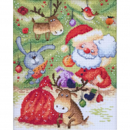 Набор для вышивания МАРЬЯ ИСКУСНИЦА арт.15.001.09 Новогодняя, по рисунку В. Кирдий 25х20 см