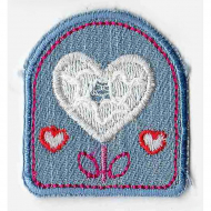 Термоаппликация HKM "Цветок-сердечко"