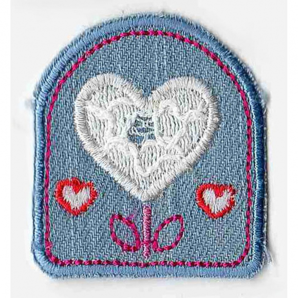 Термоаппликация HKM "Цветок-сердечко"