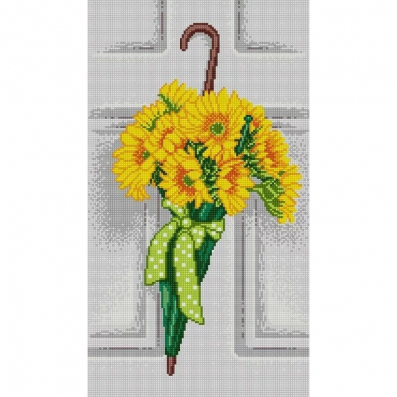 Рисунок на ткани (Бисер) КОНЁК арт. 1465 Летний зонтик 25х45 см