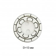 Пуговицы полиэстер CY 3246 цв.белый 20L-12,5мм, 2 прокола, 50 шт