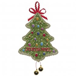 Набор для вышивания Le Bonheur des Dames арт.2733 Елочная игрушка Sapin Joyeux Noel (Рождественская ель) 11х13 см