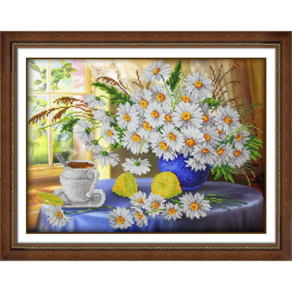 Набор для вышивания бисером ПАУТИНКА арт.Б-1260 Утренний чай 38х28 см Набор для вышивания бисером ПАУТИНКА арт.Б-1260 Утренний чай 38х28 см