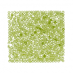 Бисер Япония "TOHO" 11/0  круглый 1  2.2 мм 5 х 5 г №0004 салатовый