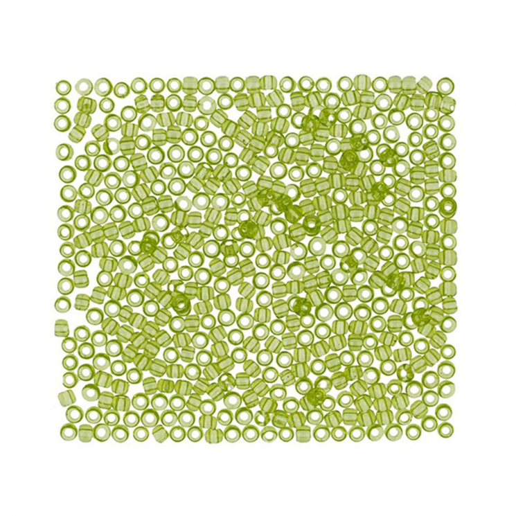 Бисер Япония "TOHO" 11/0  круглый 1  2.2 мм 5 х 5 г №0004 салатовый