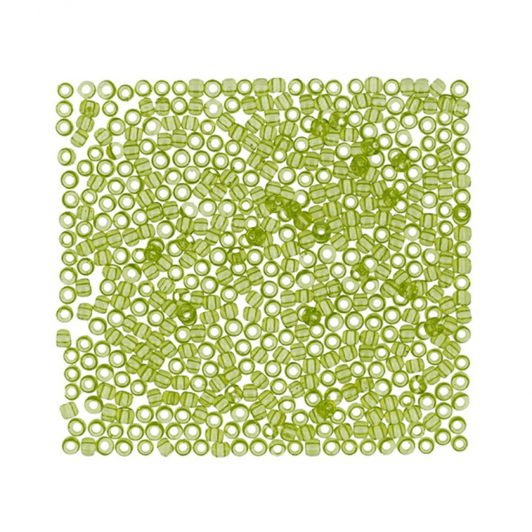 Бисер Япония "TOHO" 10/0  круглый 1  2.4 мм 5 х 5 г №0004 салатовый