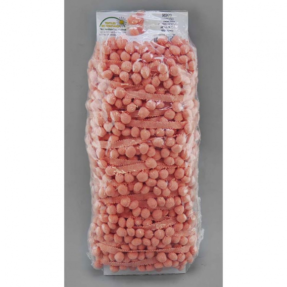 Тесьма с помпонами MATSA цвет темно-коралловый Тесьма с помпонами MATSA цвет темно-коралловый