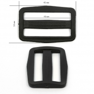 Пряжка двухщелевая арт.8826 40мм черный уп.1000шт Пряжка двухщелевая арт.8826 40мм черный уп.1000шт