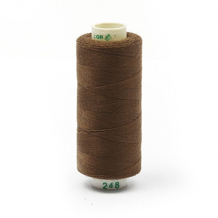 Нитки Dor Tak бытовые 40/2 полиэстер 366м цв.248 т.бежевый