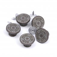 Пуговицы джинсовые сталь 15мм TBY-1354 цв.античная медь уп.100шт