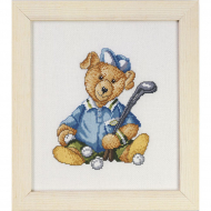 14018_Набор для вышивания "Мишка бейсболист"